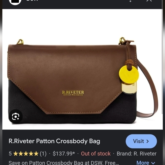 R. Riveter Handbags - R. Riveter Patton Crossbody Bag